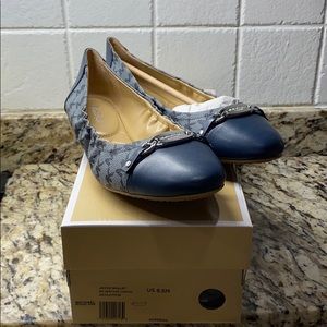 Michael Kors Joyce Ballet Flat Admiral 8.5 NIB